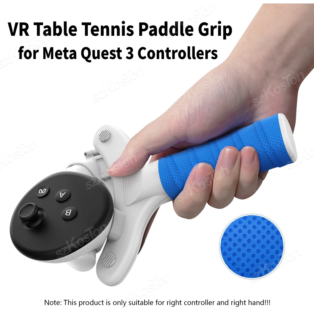 1 Stück AMVR Tischtennis-Paddelgriff für Meta Quest 3 Controller Griff Paddle Elevate VR-Spiele-Erlebnis für Meta Quest 3 Image