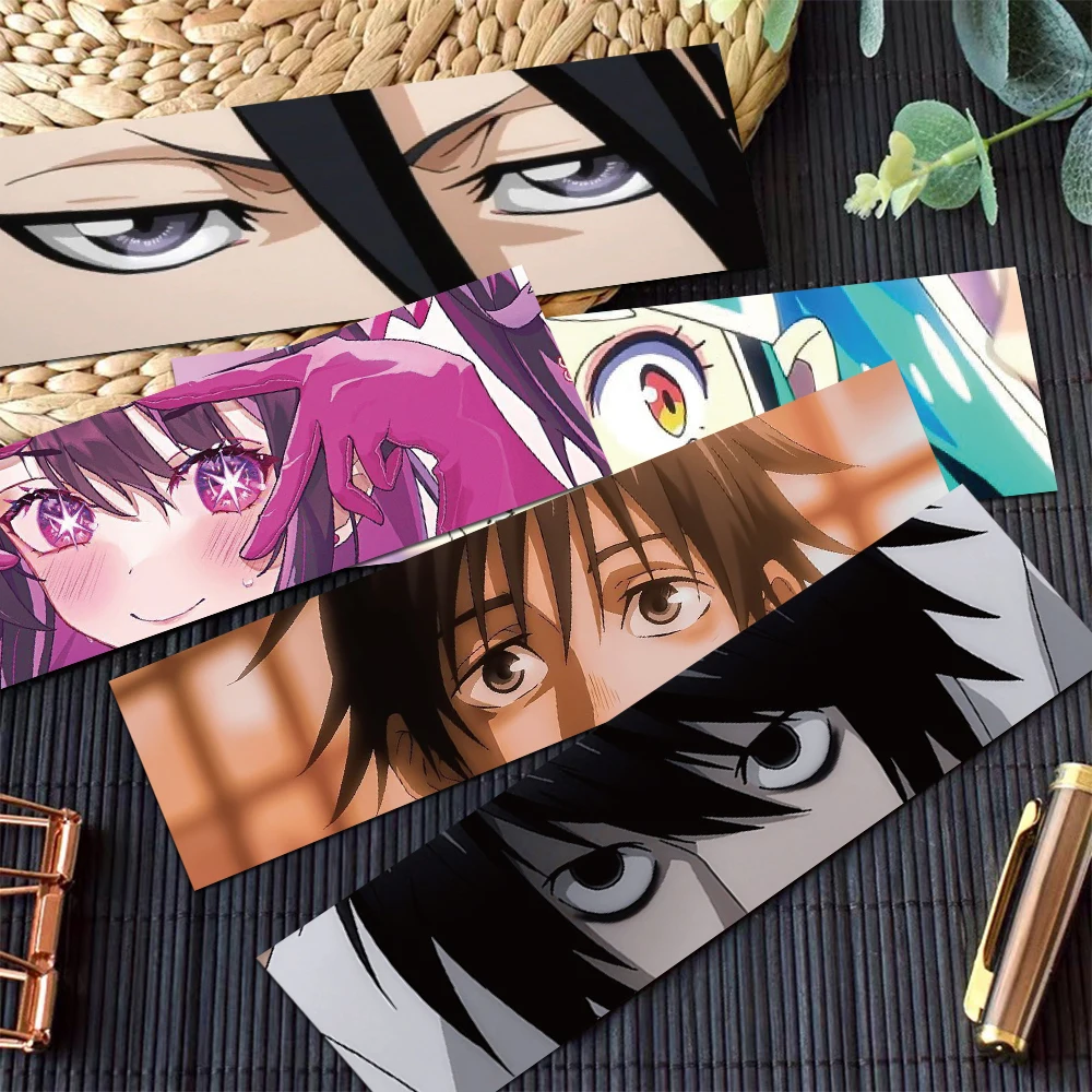30 Stück Cartoon Anime Lesezeichen Leseseiten Bücher beschriftet Studenten Schreibwaren DIY ästhetische Lesezeichen kreative Geschenke Image