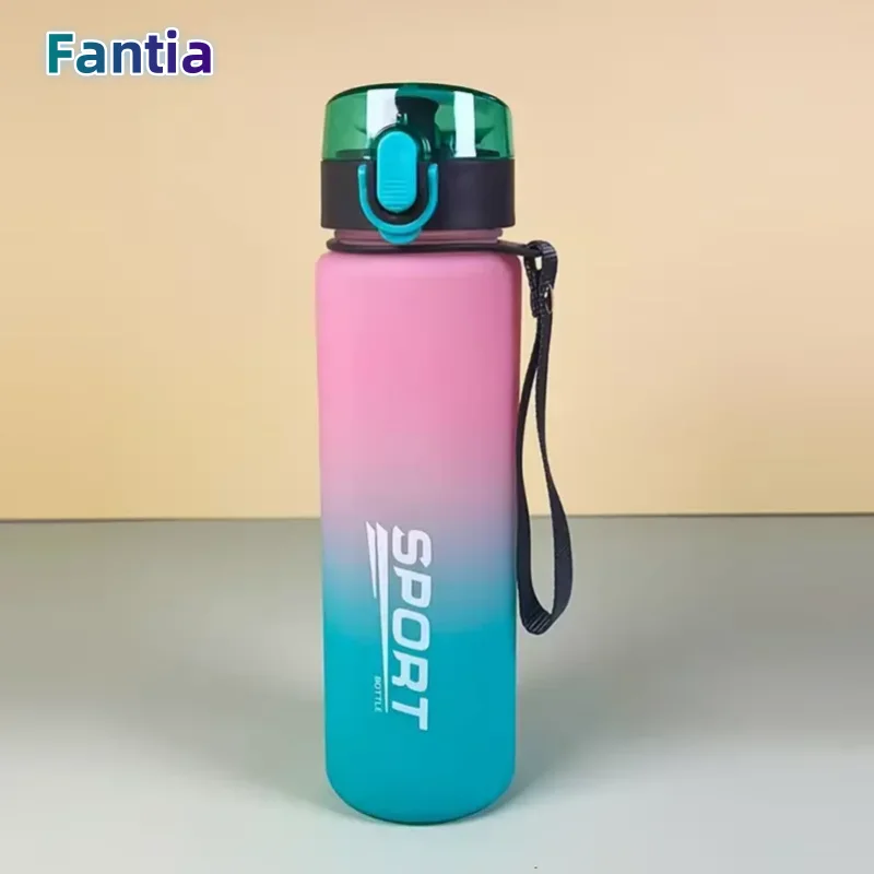Marke BPA-freie, auslaufsichere Sportwasserflasche, hochwertige Tour, Wandern, tragbar, meine Lieblingsgetränkflaschen, 400 ml, 560 ml Image