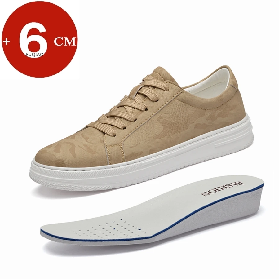 Atmungsaktive Outdoor Aufzug Turnschuhe Männer Schuhe PU Leder Höhe Zunehmende Casual Schuhe Walking Schuhe Männer Lift Sport Schuhe
