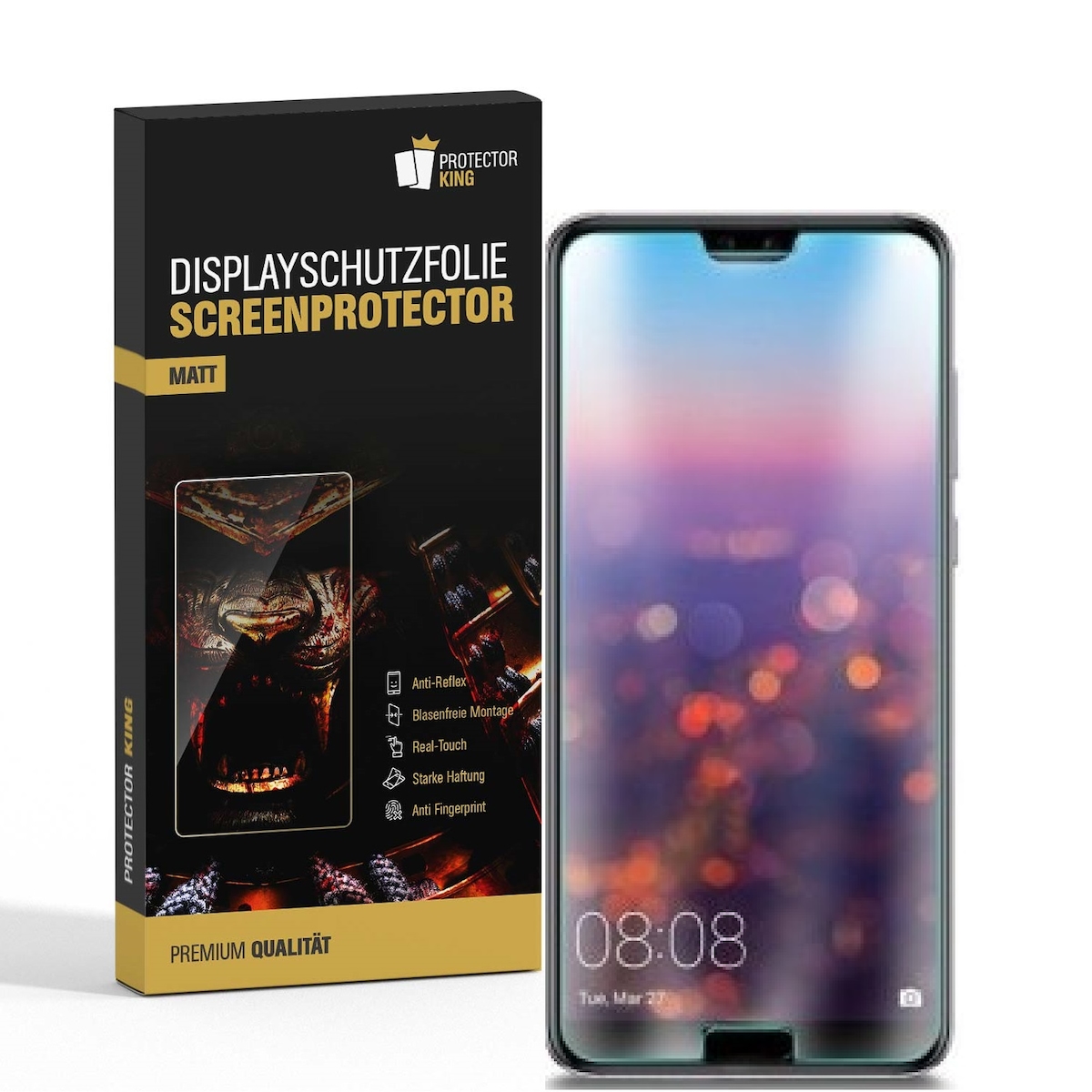 4x Displayschutzfolie für Huawei Honor 10 ANTI-REFLEX Displayfolie MATT Image