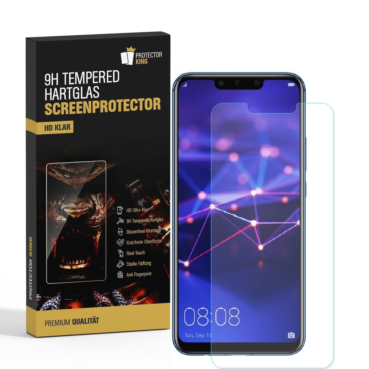 2x 9H Hartglas für Huawei Mate 20 Lite Panzerfolie Displayschutz Schutzglas KLAR Panzerglas Schutzfolie Image