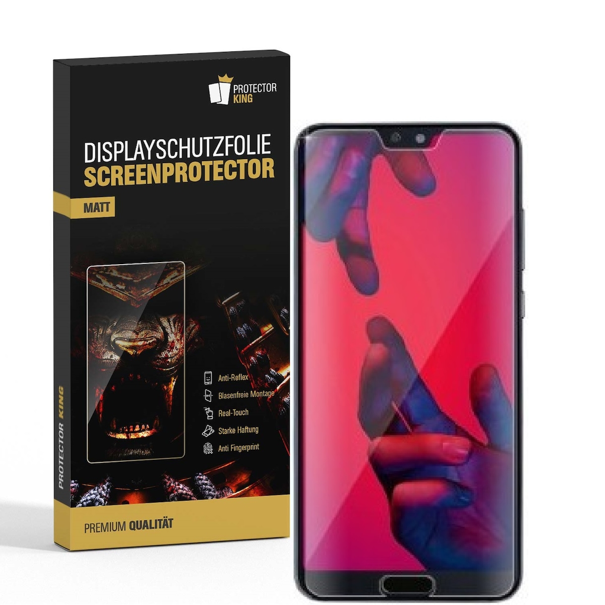4x Displayschutzfolie für Huawei P20 Pro ANTI-REFLEX Handy Displayfolie MATT Image