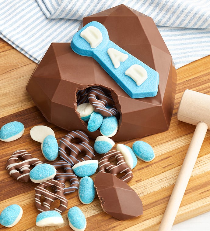 Father's Day Breakable Chocolate Heart, Family Item Food Gourmet Candy Confections Chocolate, Gifts by Simply Chocolate