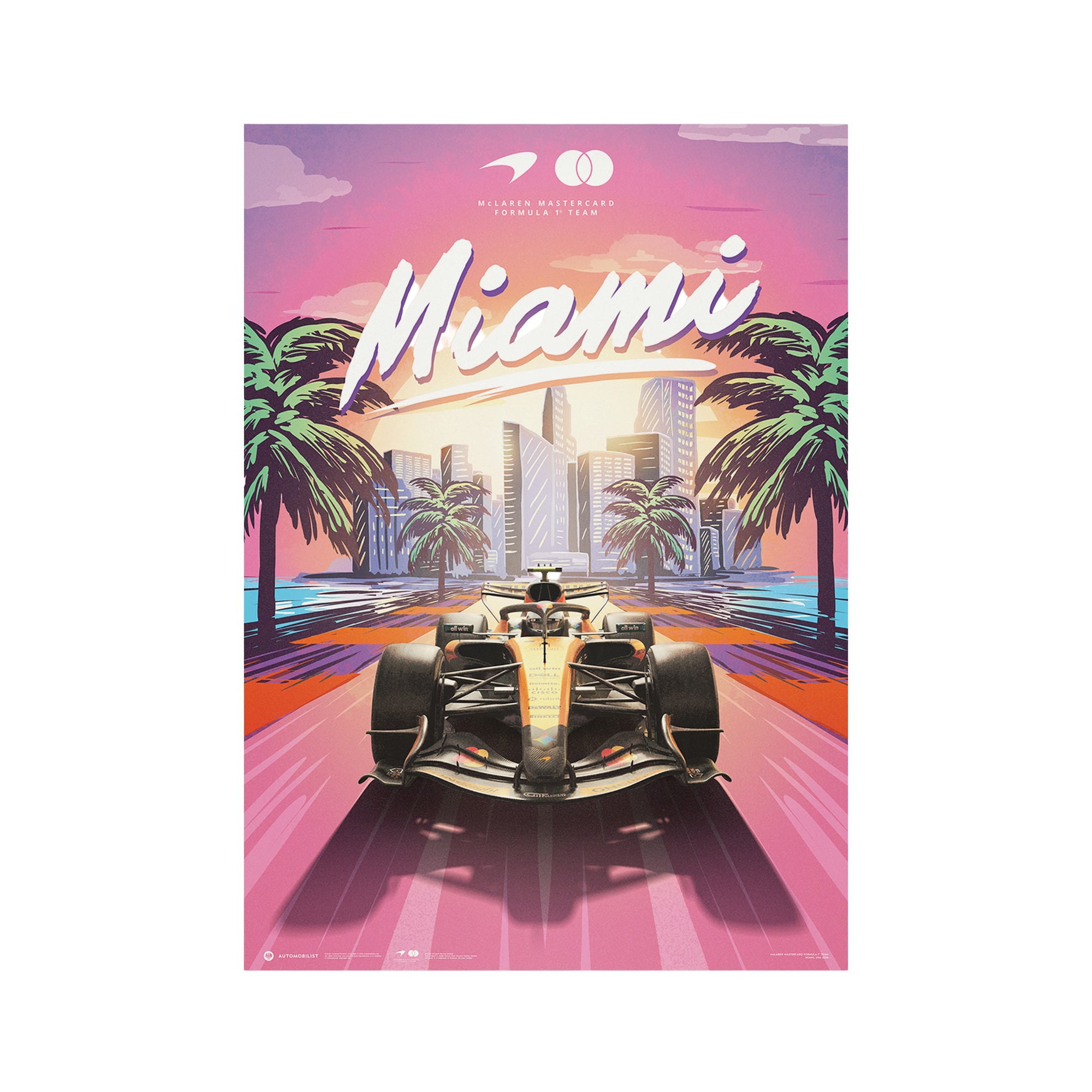 Affiche McLaren Miami 2026 - No Gender Taille: One Size Only
