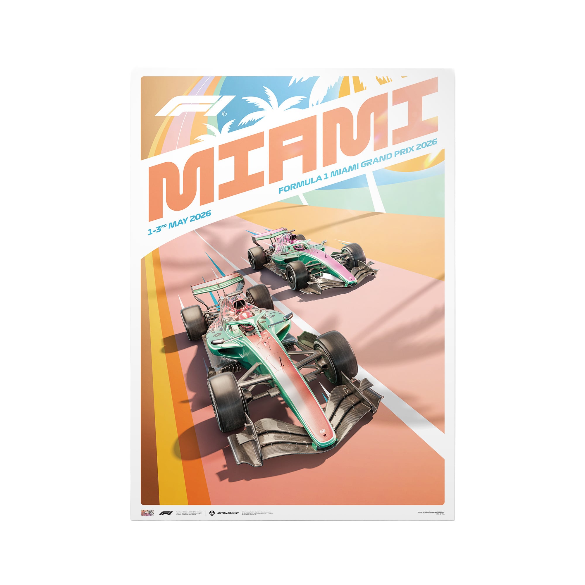 Affiche du Grand Prix de Formule 1 de Miami 2026 - No Gender Taille: One Size Only