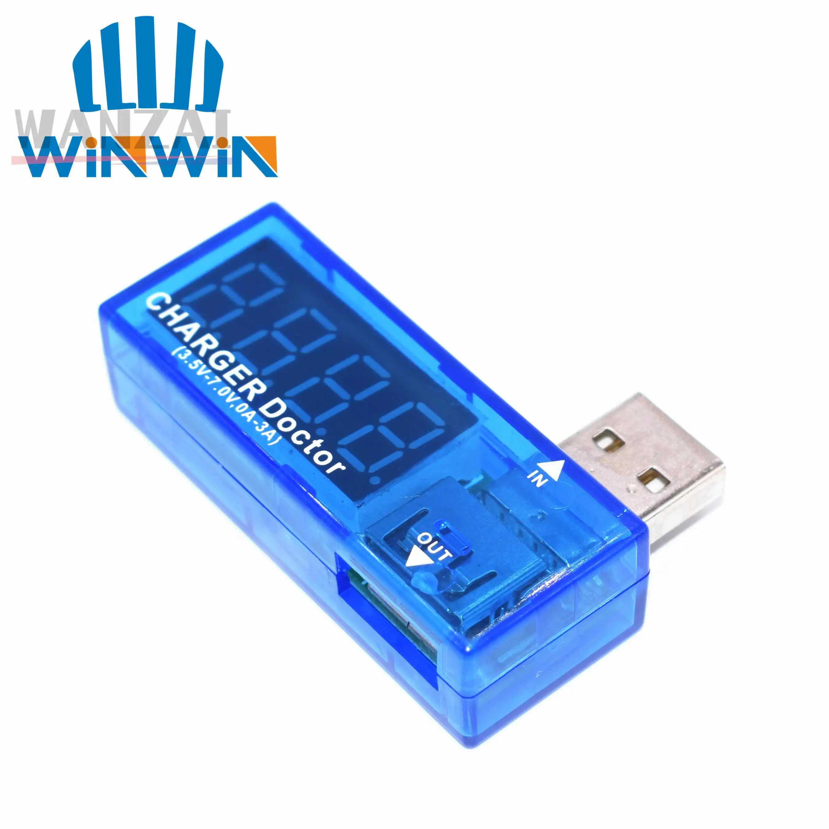 Digital USB Mobile Power Ladestrom Spannungsprüfer Messgerät Mini USB Ladegerät Arzt Voltmeter Amperemeter Umdrehen transparent Image