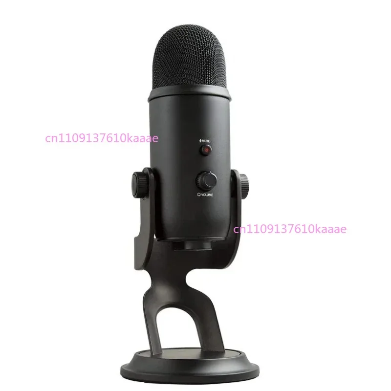 Blue Yeti Tragbares Geräuschunterdrückendes Kondensatormikrofon mit 4 Richtcharakteristiken USP-Mikrofon für Aufnahmen und Gesang Image
