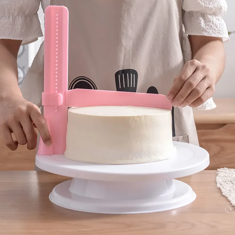 1Pc Einstellbare Kuchen Schaber Fondant Spatel Creme Kuchen Kante Glatter Kuchen Dekorieren Werkzeuge DIY Backformen Küche Zubehör