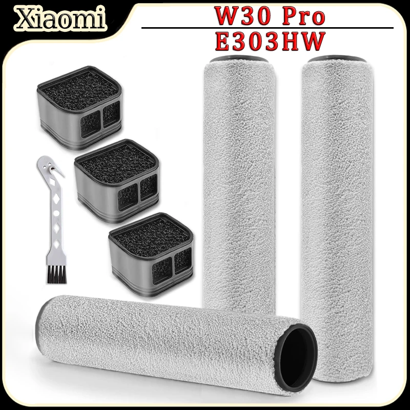 Für Xiaomi Truclean W30 Pro/E303HW Nass-Trocken-Staubsaugerroboter Zubehör Hauptrollenbürste HEPA-Filter Ersatzkit Image