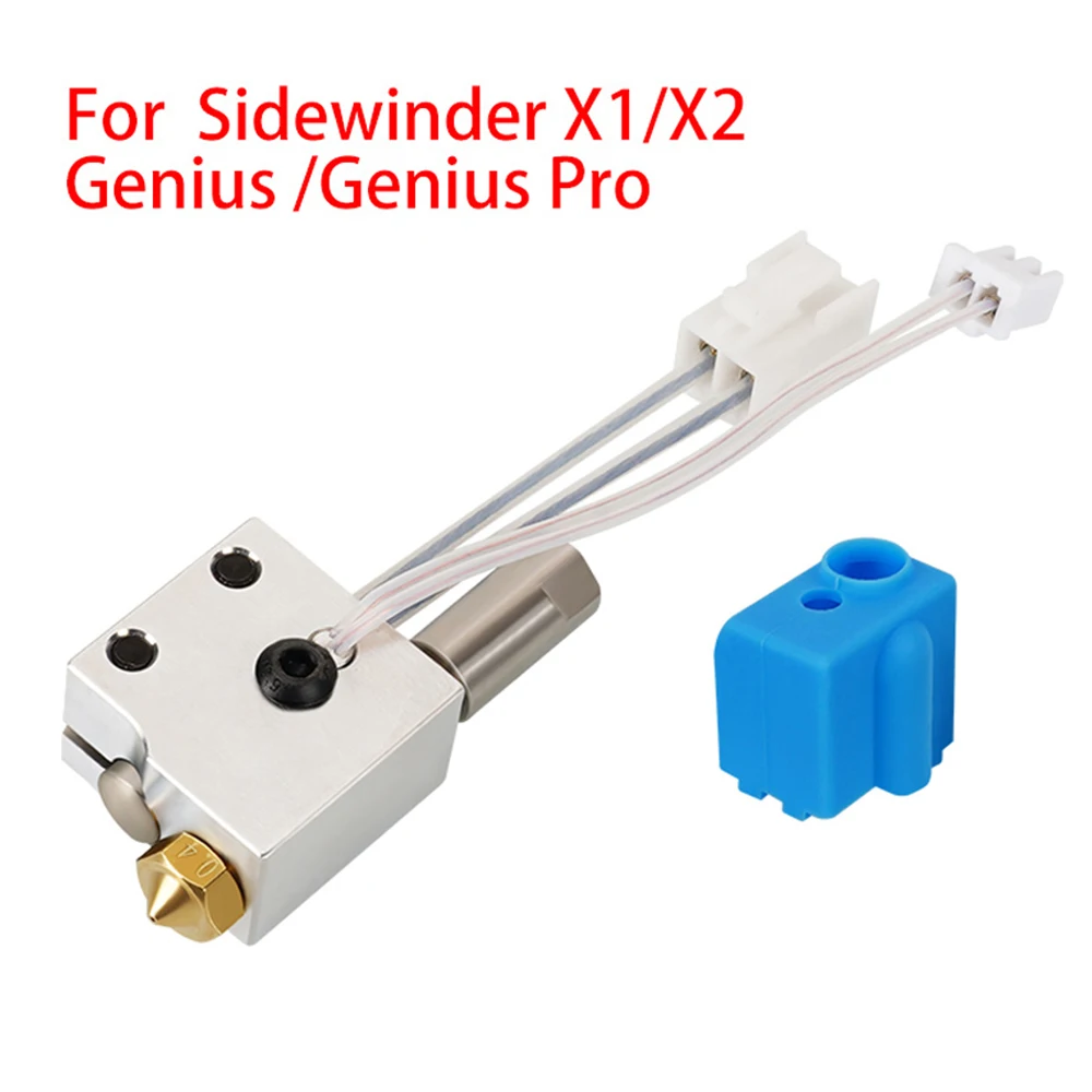 Für Artillery Sidewinder X1/X2 Hotend für Genius Druckkopf Messing gehärteter Stahl Volcano Düse Extruder 3D-Drucker Teile Image