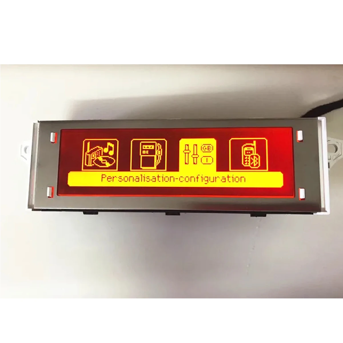 Original-Auto-Bildschirmunterstützung, USB, Bluetooth, 4-Menü-Display, roter Monitor, 12-polig, für Peugeot 307 407 408 für Citroen C4 C5 Image