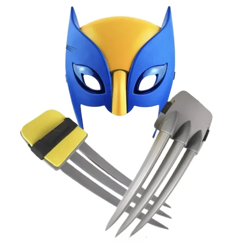 Wolverine Maske Halloween Maske für Kinder Cosplay Prop Mottoparty Dekorationen Wolverine Klaue Requisiten Rollenspiel Geburtstagsgeschenk Image