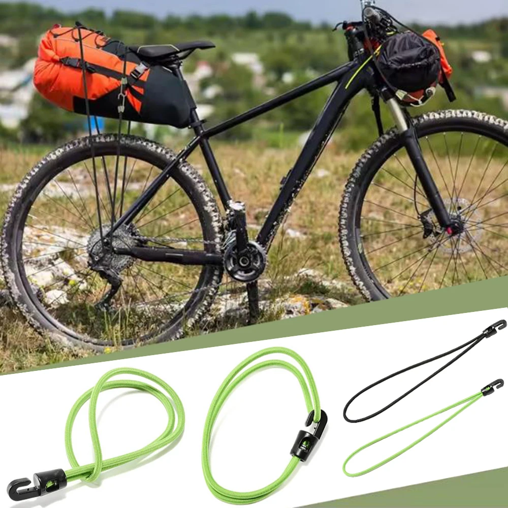 10 Stück Befestigungsseile für den Außenbereich, Reisegurte, Gepäckgurte für den Fahrradsitz hinten, tragbare Bindeseile, kompakt und einfach zu bedienen, S004224 Image