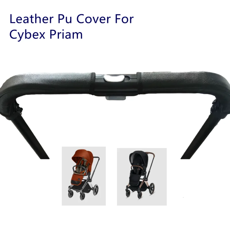 Leder Pu Armlehne Abdeckung Für Cybex Priam Kinderwagen Griffe Schutzhüllen Abdeckung Bumper Covers Griff Kinderwagen Bar Zubehör Image
