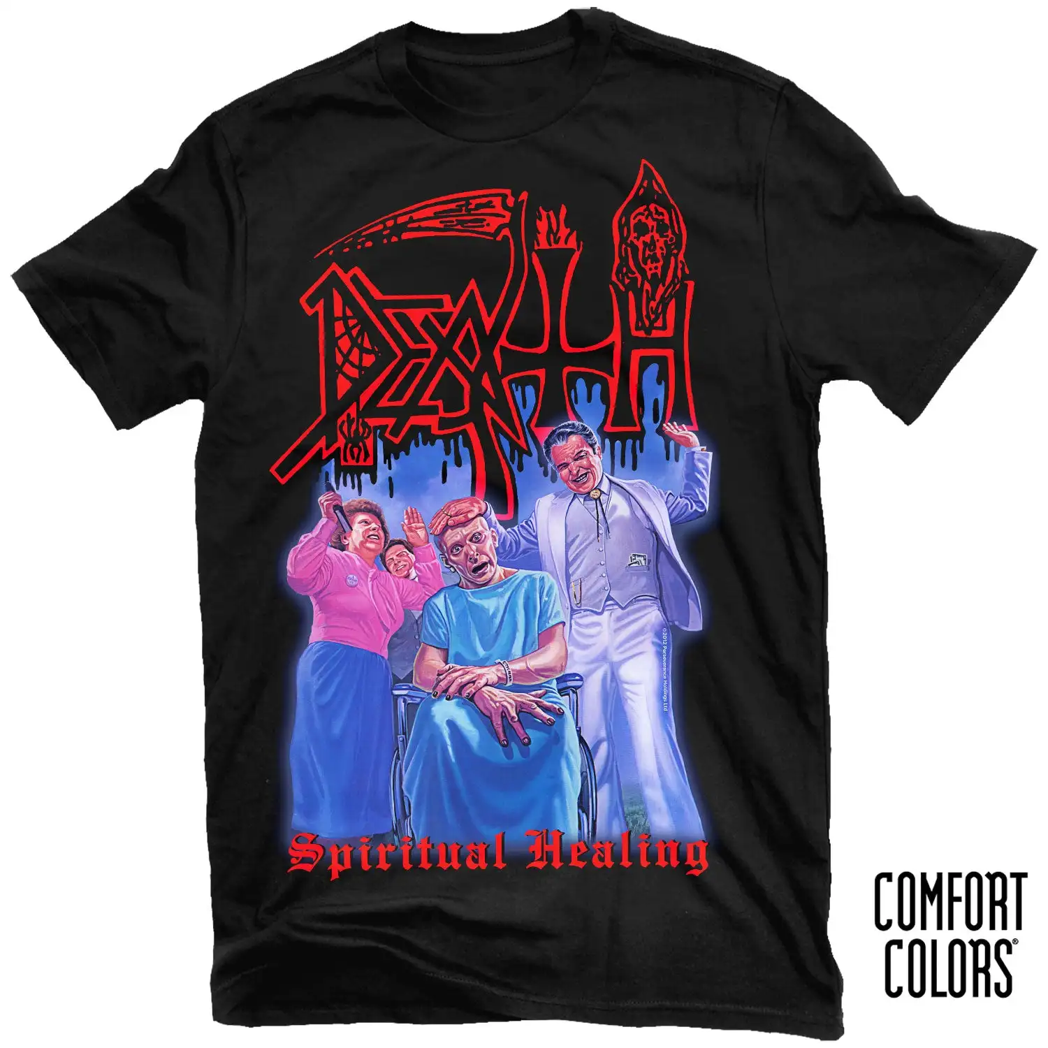 Death Spiritual Healing Heavy Metal Rock Band Style Sommer Casual T-Shirt Herren und Damen Luxusmarke Top 2026 Neu Image