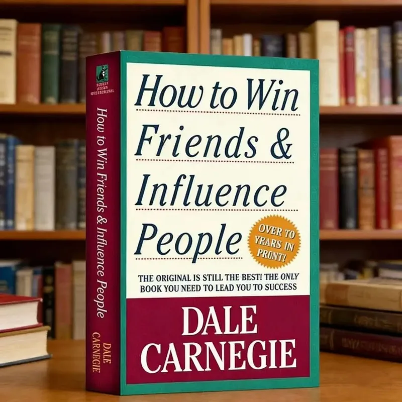 Wie man Freunde gewinnt und Menschen beeinflusst von Dale Carnegie. Lesebuch zur zwischenmenschlichen Kommunikationskunst für Erwachsene Image