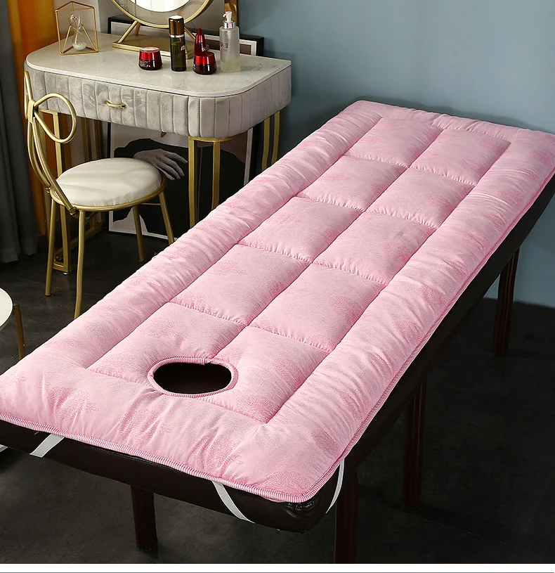 Schönheitssalon Bett Matratze Matte Verdickte Bett Kissen Matratze Anti Slip Krankenhaus Schönheit Zimmer Bett Matte Massage Bett Pad mit Loch Image