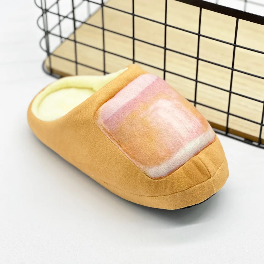 Neue Mode Kappe Muster Plüsch Hausschuhe Männer Frauen Spaß Digit Muster Haus Schuhe Erwachsene Weiche Warme Indoor Schuhe Weihnachten Geschenke Image