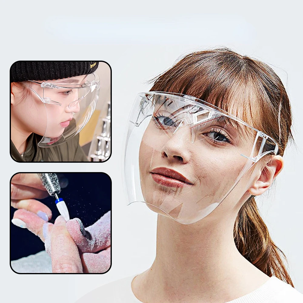 1PC Gesichtsmaske, hochauflösende, transparente Anti-Fog-Anti-Splash-Schutzmaske, hochtransparente Schutzbrille, Nagelkunstwerkzeug, staubdicht Image