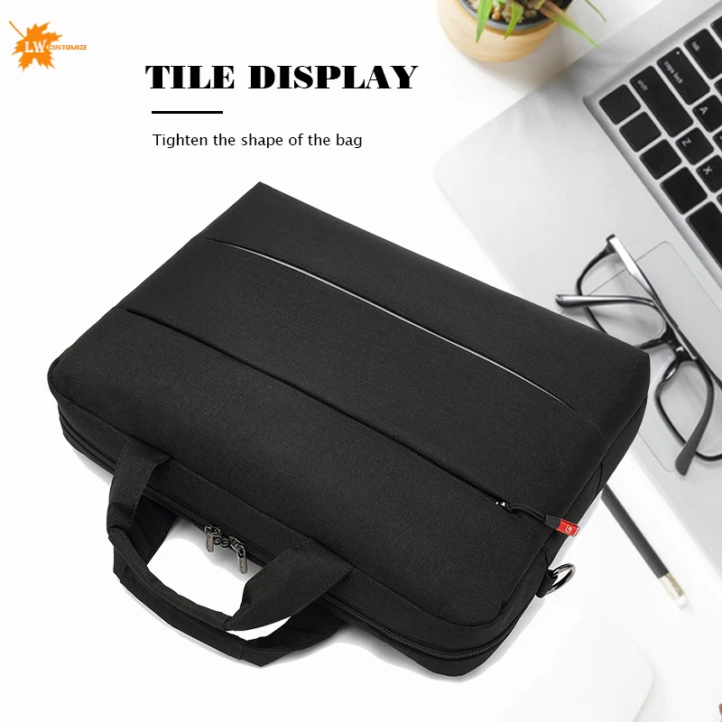 Individuelles logo tasche männer Handtaschen frauen tasche Laptop tasche Sleeve Fall Schutzhülle Schulter Tasche aktentaschen für dokumente messengerbag