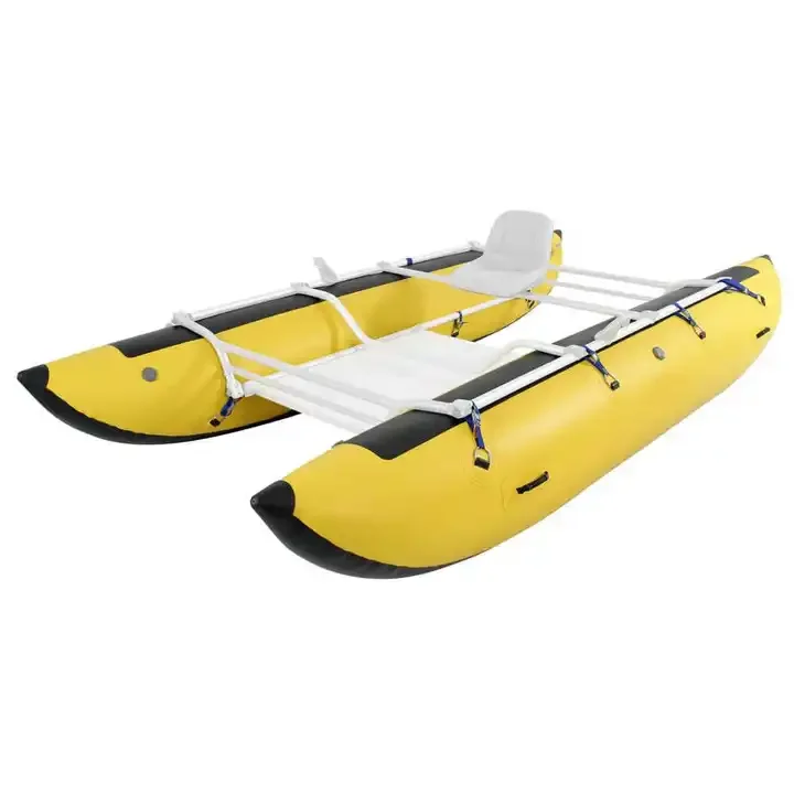 Sitzen auf dem Kajak, Luftschlauch, aufblasbares Ponton, schwimmendes Fischerboot, anpassbar Image