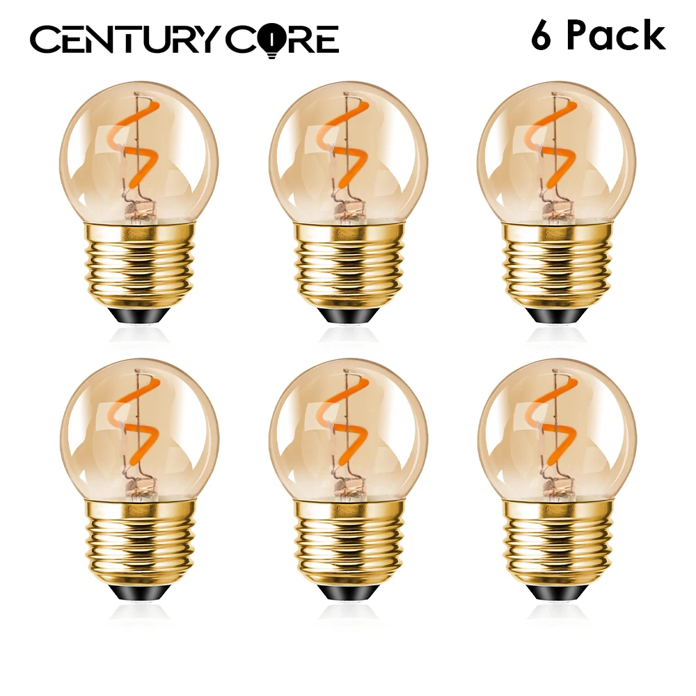 Glühlampe g40 LED-Lampe e27 110v 220v e26 dimmbar 1,5 w Vintage warmweiß bernstein Innen Pendel leuchte Lichterkette nach Hause