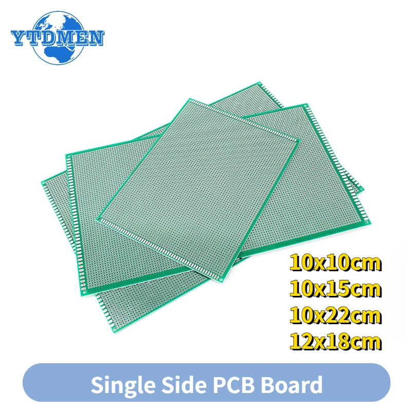 1PCS 10x10 10x15 10x22 12x18cm Einseitige PCB Prototyp Bord DIY Universal Leiterplatten 10*10 10*15 10*22 12*18cm Image