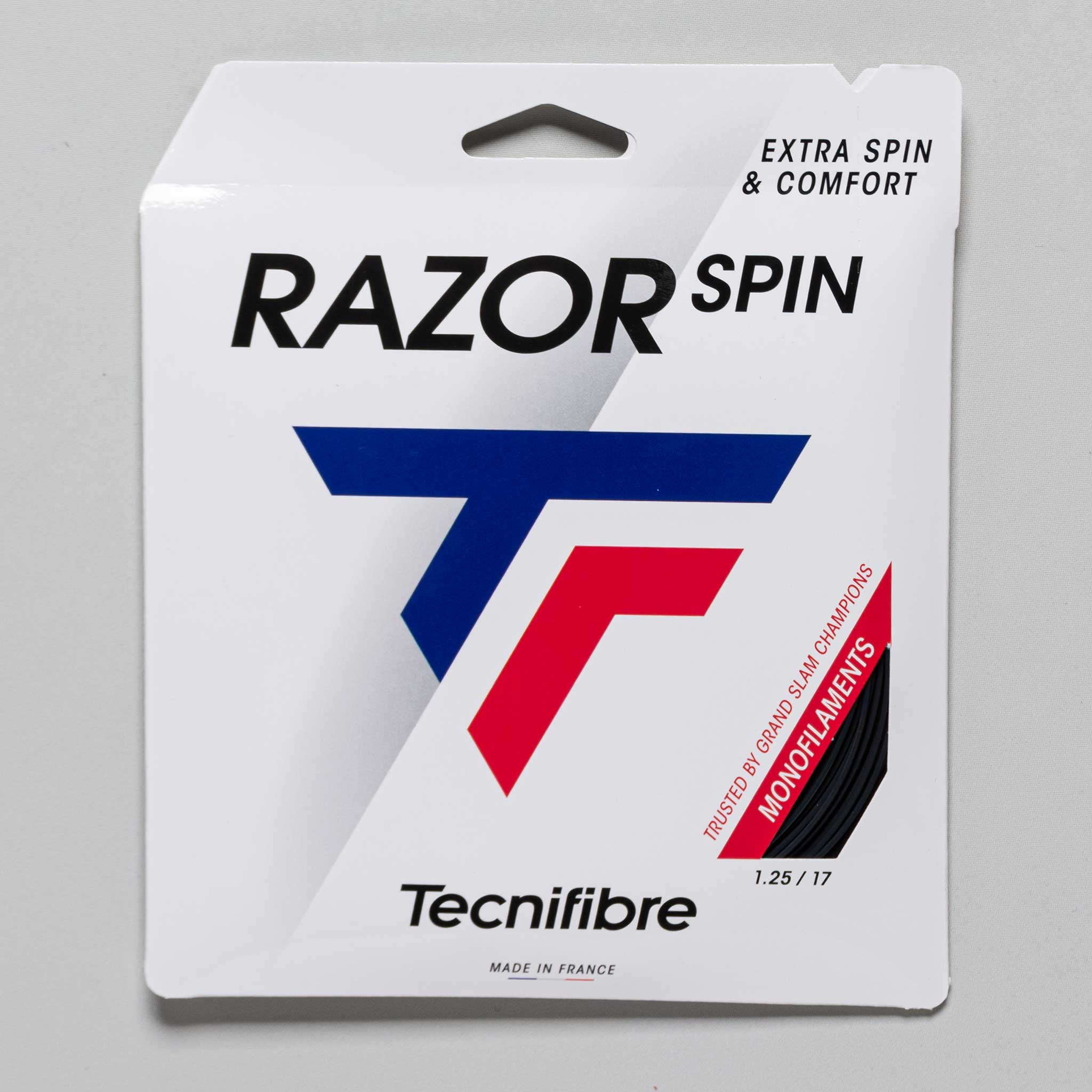 Tecnifibre Razor Spin 17 1.25 Tennis String Packages Carbon