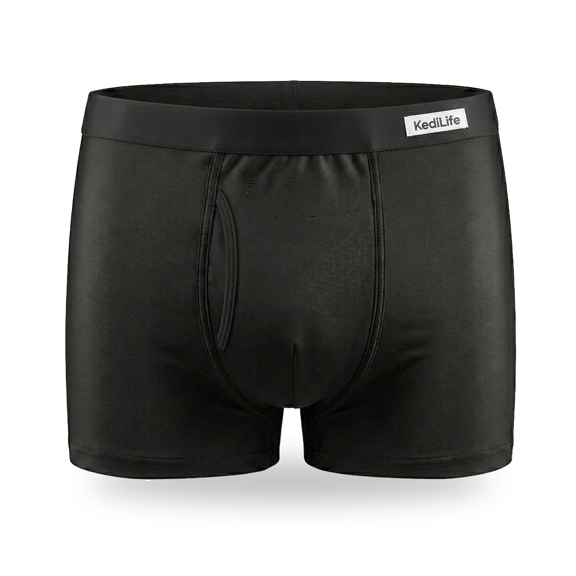 KediLife Mutande Incontinenza Uomo, Boxer Assorbenti Neri 1 St