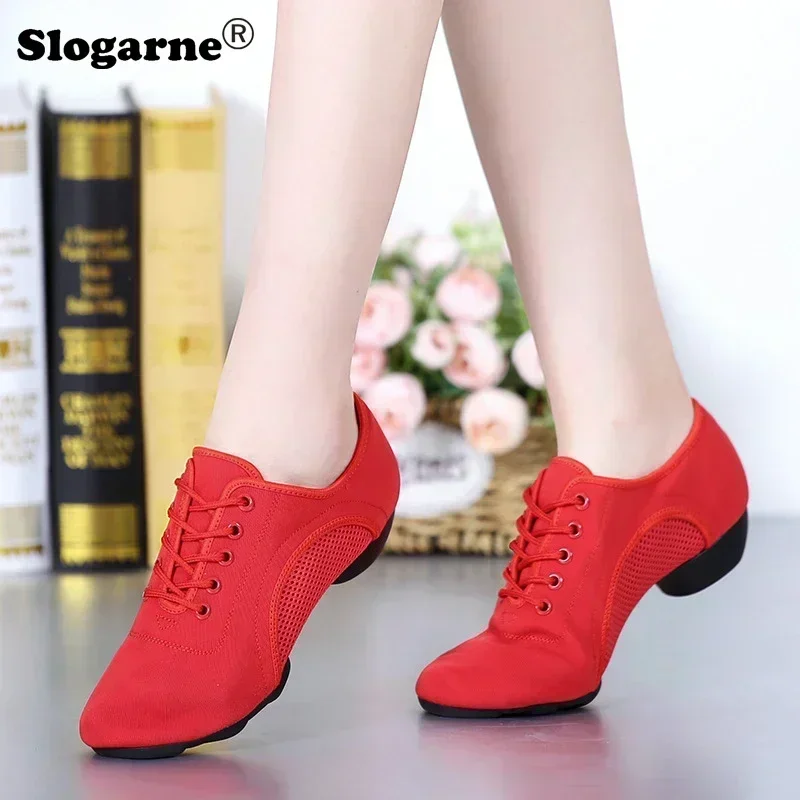 Neue 2,5 CM Heels Tanz Schuhe Frauen Licht Latin Schuhe Mädchen Yoga Training GYM Turnschuhe frauen Casual Sport Schuhe drop Verschiffen