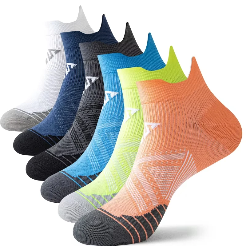 Sportsocken für Männer und Frauen, atmungsaktiv, zum Laufen, Fitness, Kompressionssocken, professionelle Marathon-Socken, schnell trocknend, elastisches Schuhwerk Image