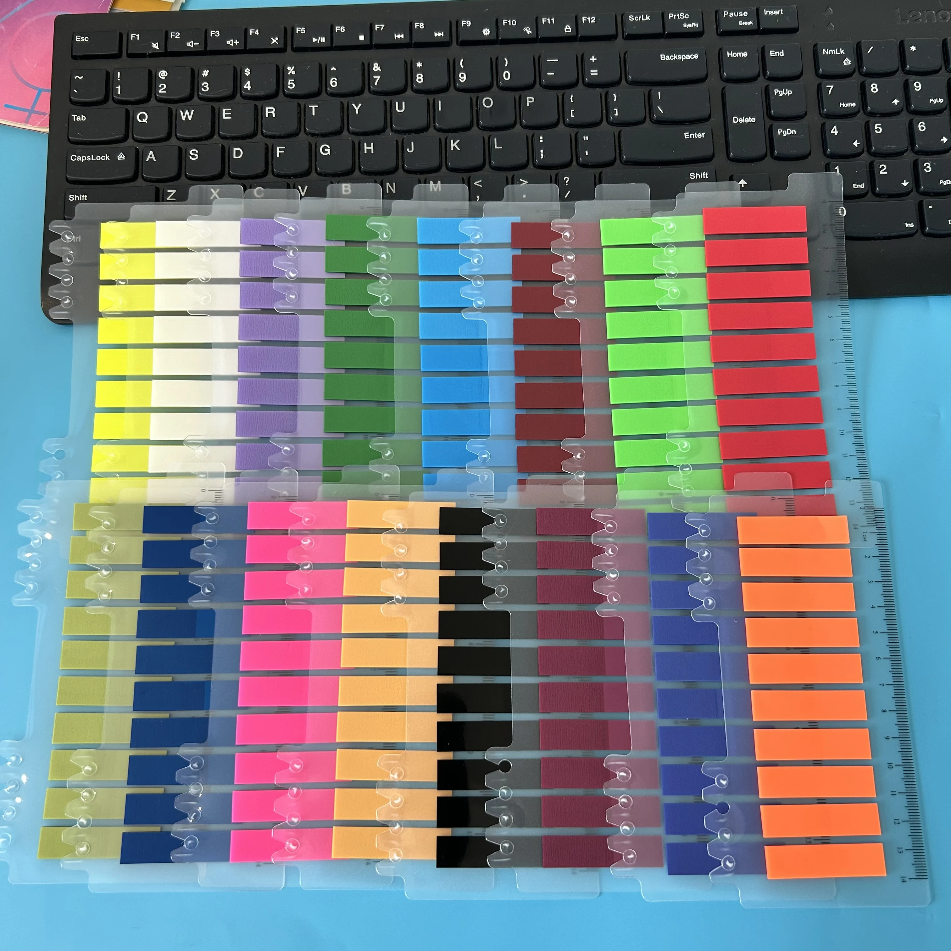 200–3200 Stück transparente Haftnotizen, selbstklebende, bunte Notizblöcke für Büro, Schule, Buch, Anmerkungen, Indexregisterkarten, Schreibwaren Image