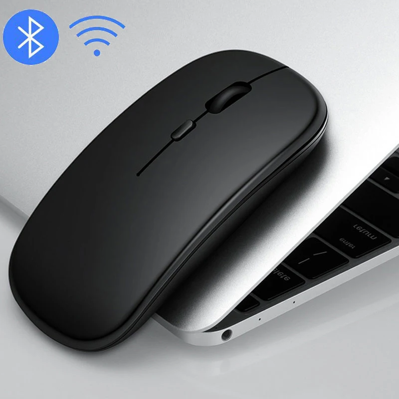 Bluetooth 5.0 kabellose Maus, ultradünn, tragbar, leise, ergonomisch, für Laptop, Tablet, PC, MacBook, Telefon, einstellbare DPI, ergonomisch Image