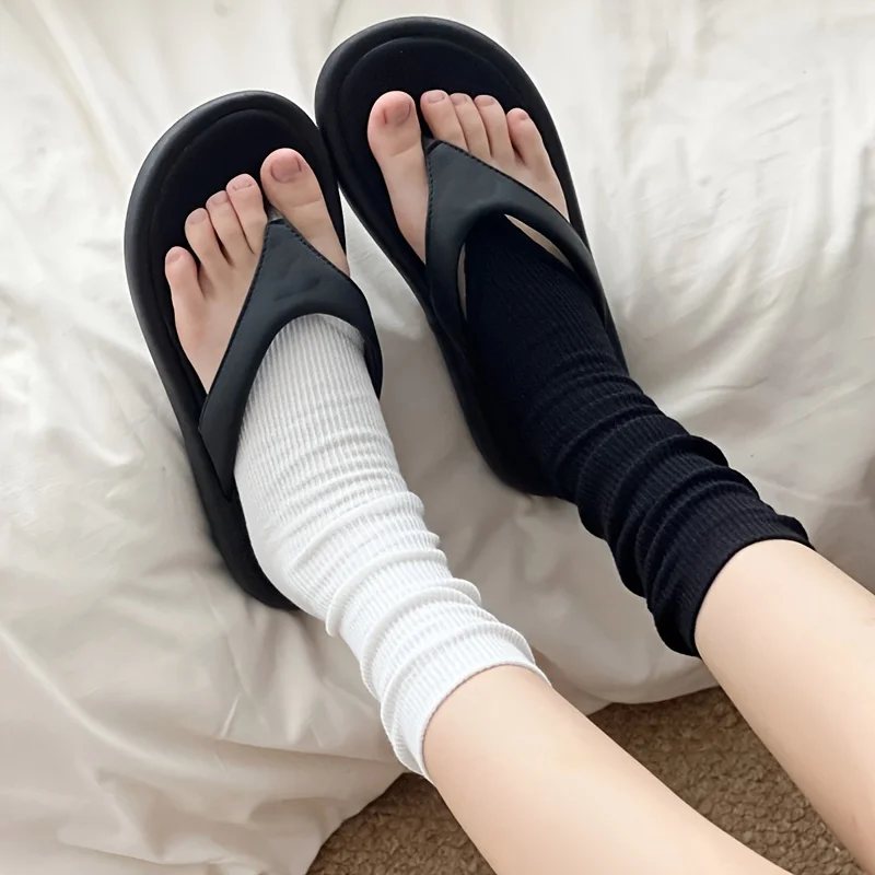 1 Paar Damen-Kurzsocken, dünne, transparente, lockere Socken im koreanischen Stil, JK Schlankheits-Halbsocken mit Füßchenpolsterung Image
