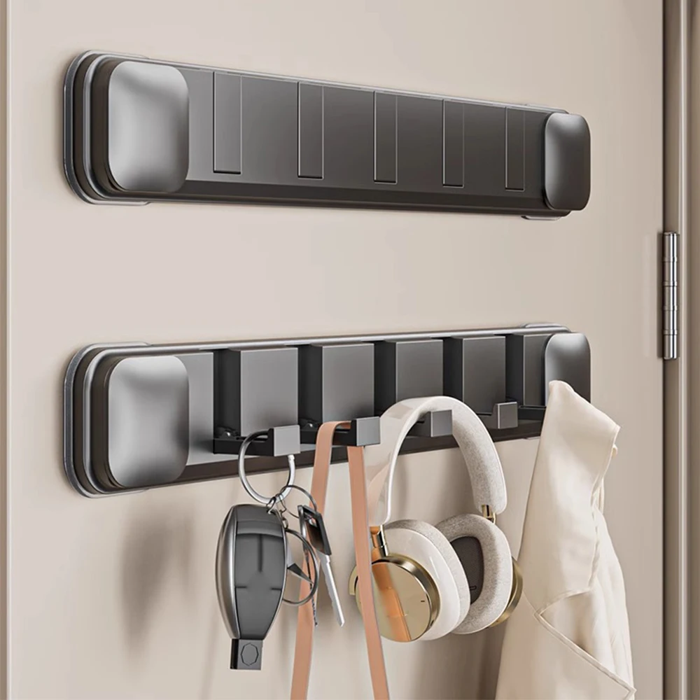 1 Stück Saugnapf-Handtuchhaken für Badezimmer, Multifunktionaler Organizer für Küche, Bohrfreie Wandmontage, Garderobenhaken für Eingangsbereich, Schlüssel- und Taschenaufhänger