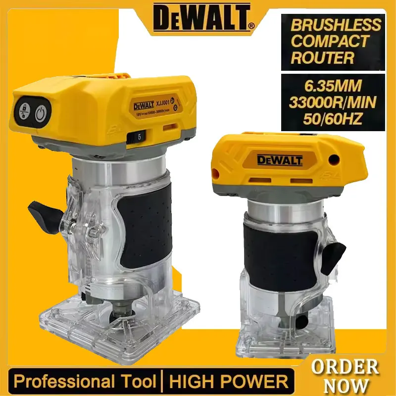 DeWalt 33000RPM Bürstenloser Elektrischer Trimmer Kabellose Holzbearbeitungs-Fräsmaschine Holzfräse Graviermaschine Image
