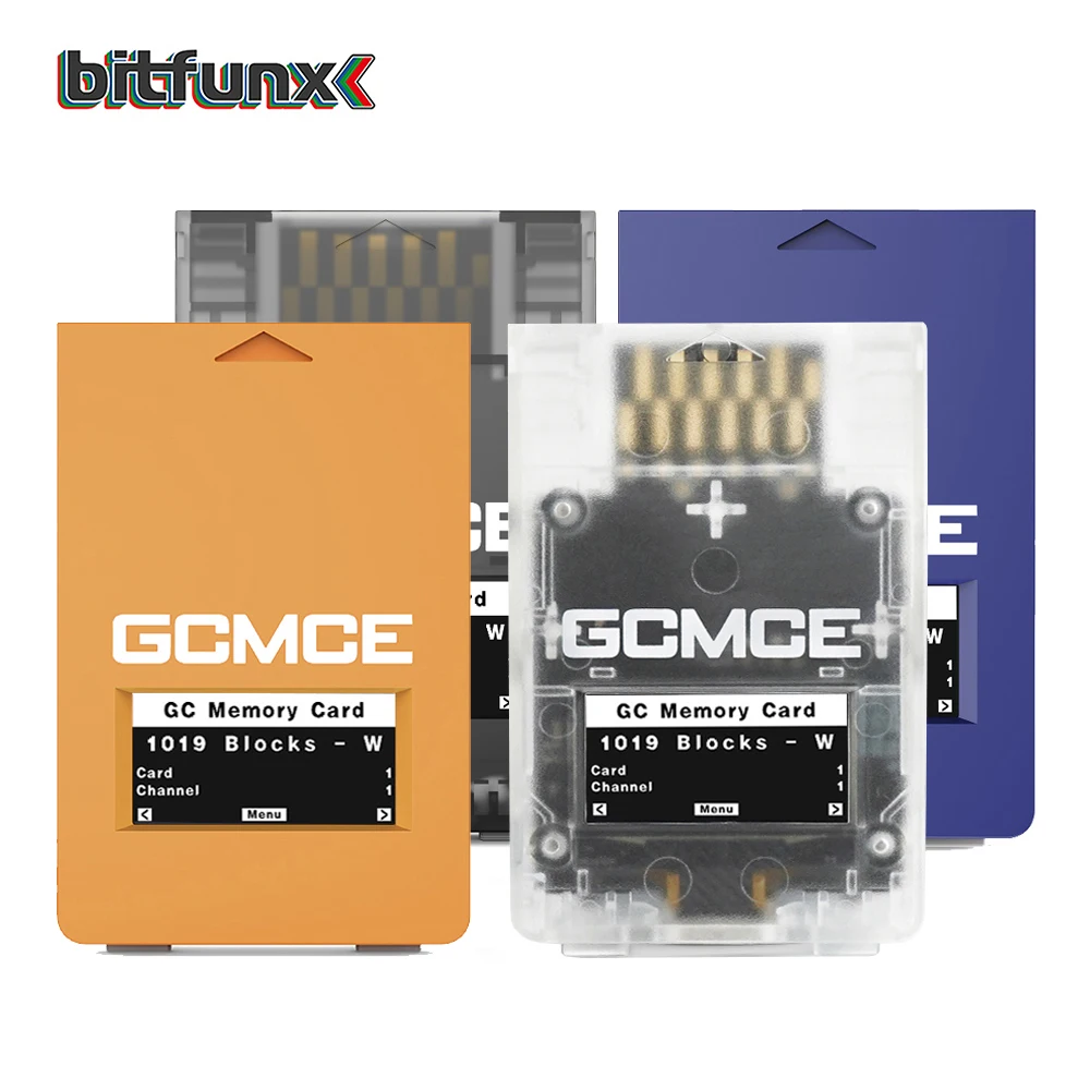 Bitfunx Game Saves Speicherkarte GCMCE FlipperMCE mit OLED-Display für Nintendo GameCube Wii RVL001 Spielekonsole Image