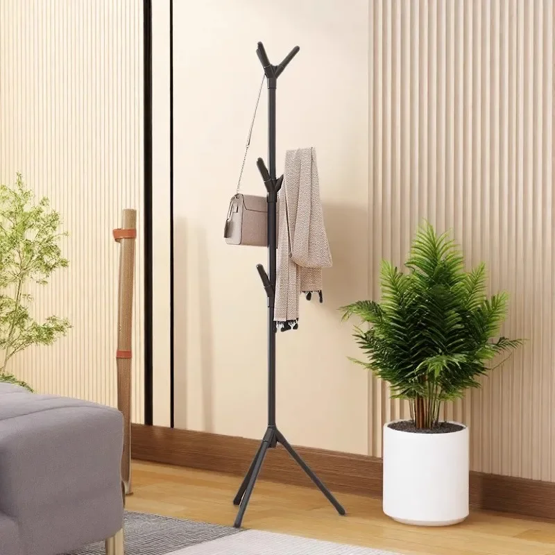 Einfache und leichte, luxuriöse, bodenstehende Garderobe, schmiedeeiserne Garderobe, Schlafzimmer, vertikaler Kleiderständer, kreativer Foyer-Kleiderständer