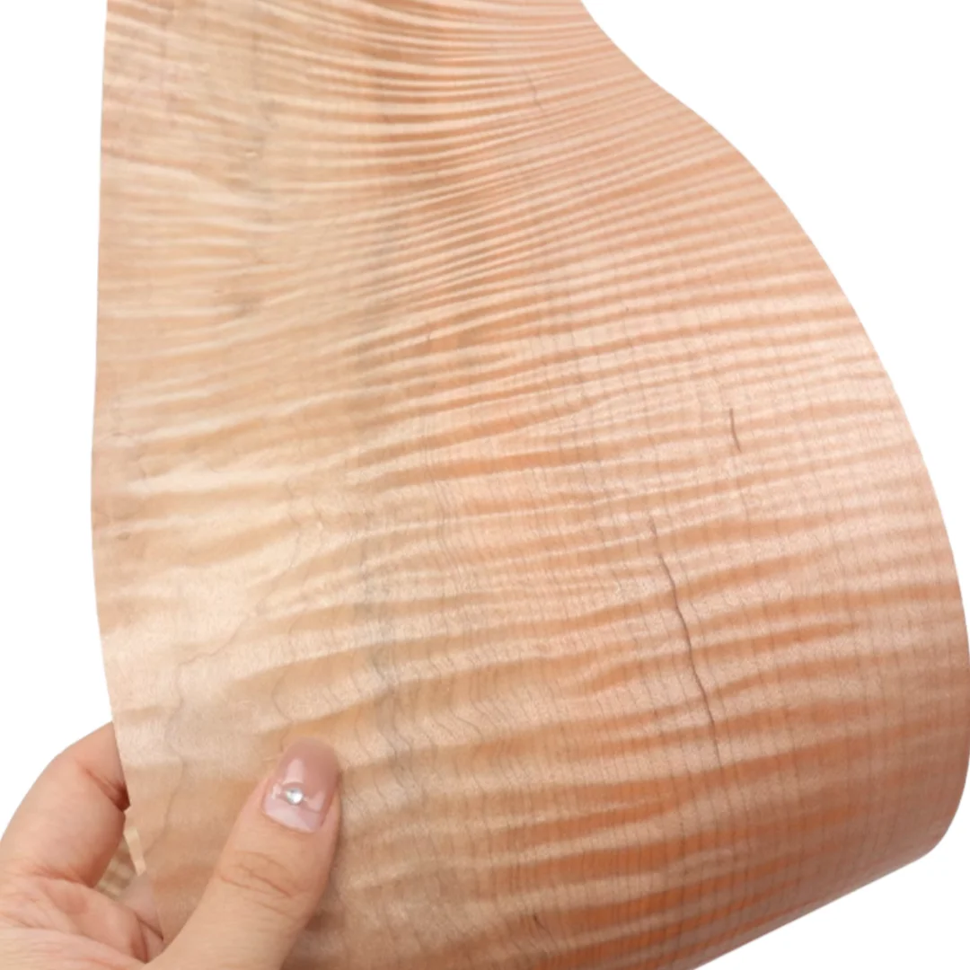 Länge: 2,5 Meter Breite: 140 mm Dicke: 0,2 mm Natürliches Schattenholzfurnier Holzbearbeitungsfurnier für Heimdekoration Image