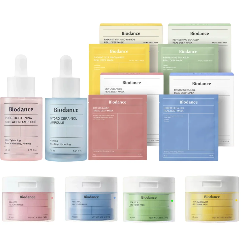 Kollagen Gesichtsmaske Ampulle Anti-Aging Feuchtigkeitsspendendes Serum Porenstraffend Anti-Falten Nährende Baumwolltabletten Koreanische Hautpflege Image
