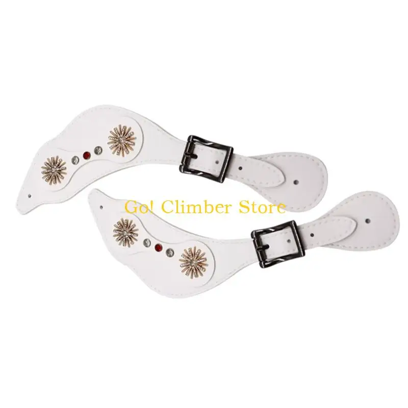 Q84C Vintage Western Good Riemen mit verstellbaren Schnallen PU Leder Reiten Good Gurt Reithöfe Accessoires für Pferdefahrer Image