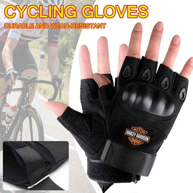 Taktische fingerlose Handschuhe für Herren, rutschfeste Schutzhandschuhe für Harley Davidson Pan America ADV 1250 PA1250 PANAMERICA
