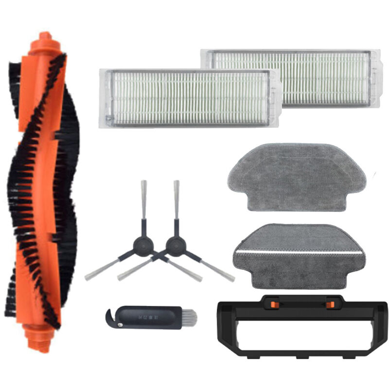 Kit Di Accessori Per Aspirapolvere Robot Dreame F9 / Xiaomi Mijia 1c, Composto Da 1 Spazzola Principale, 2 Filtri Hepa, 2 Spazzole Laterali, 1 Copertura Per Spazzola Principale, 1 Spazzola Per La Puli