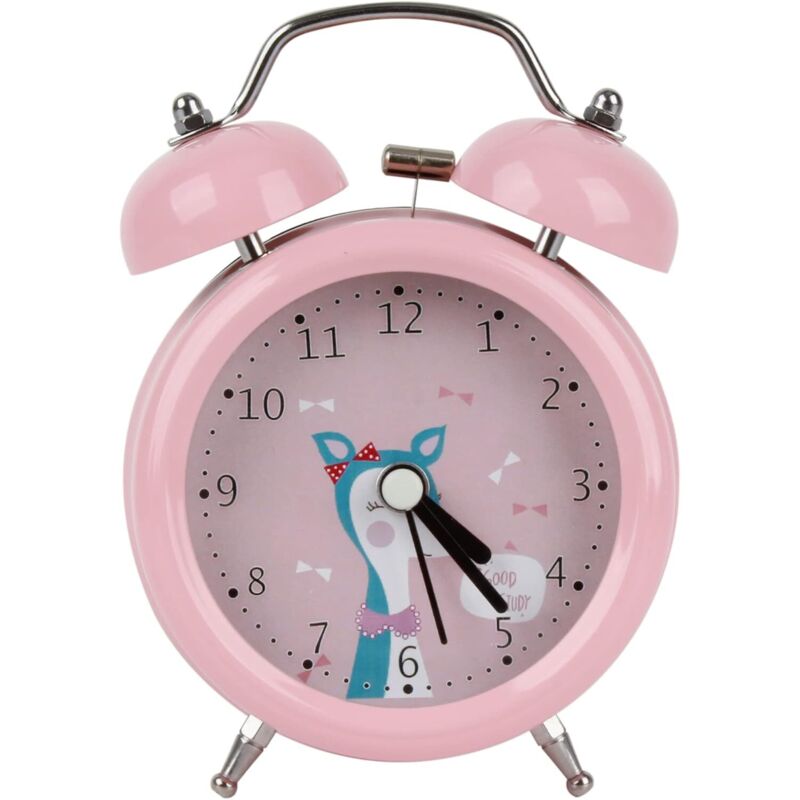 Sveglia Per Bambini Sveglie Vintage A Doppia Campana Simpatico Cartone Animato Panda Orologio Da Scrivania Silenzioso Per Camera Da Letto Per Bambini