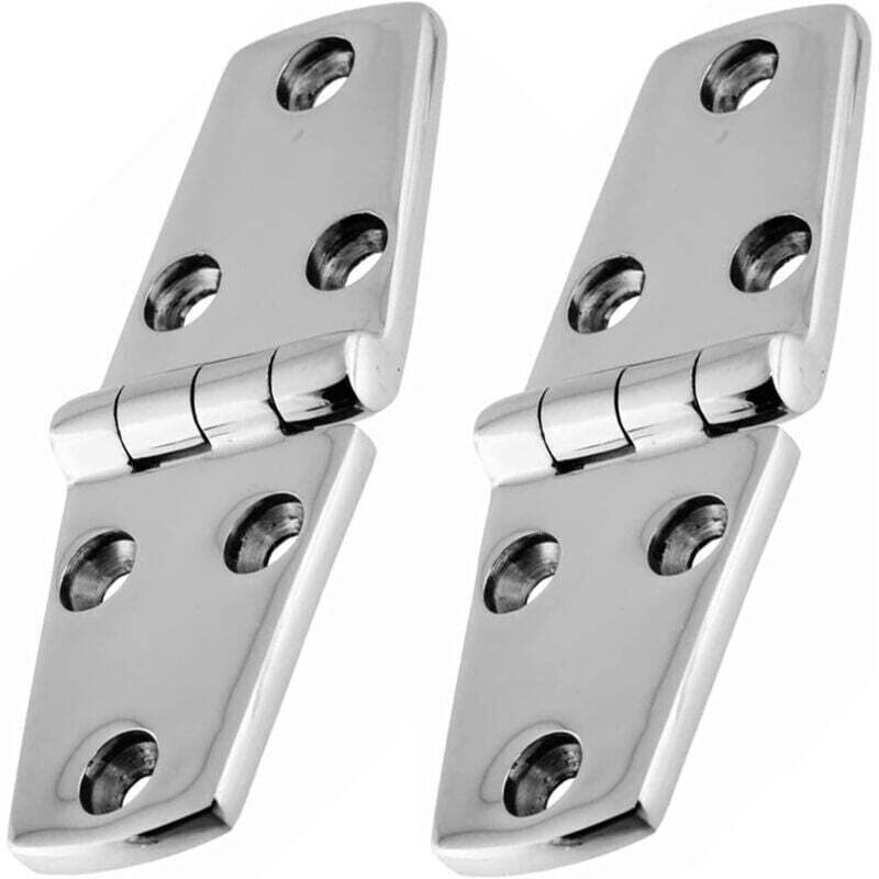 Houhence - Cerniera Marina In Acciaio Inossidabile 316 Da 2 Pezzi, 102 × 38 Mm, Per Porte Di Armadietti, Barche, Yacht, Cerniere Per Porte, Cerniere Per Armadietti, Cerniere Di Collegamento
