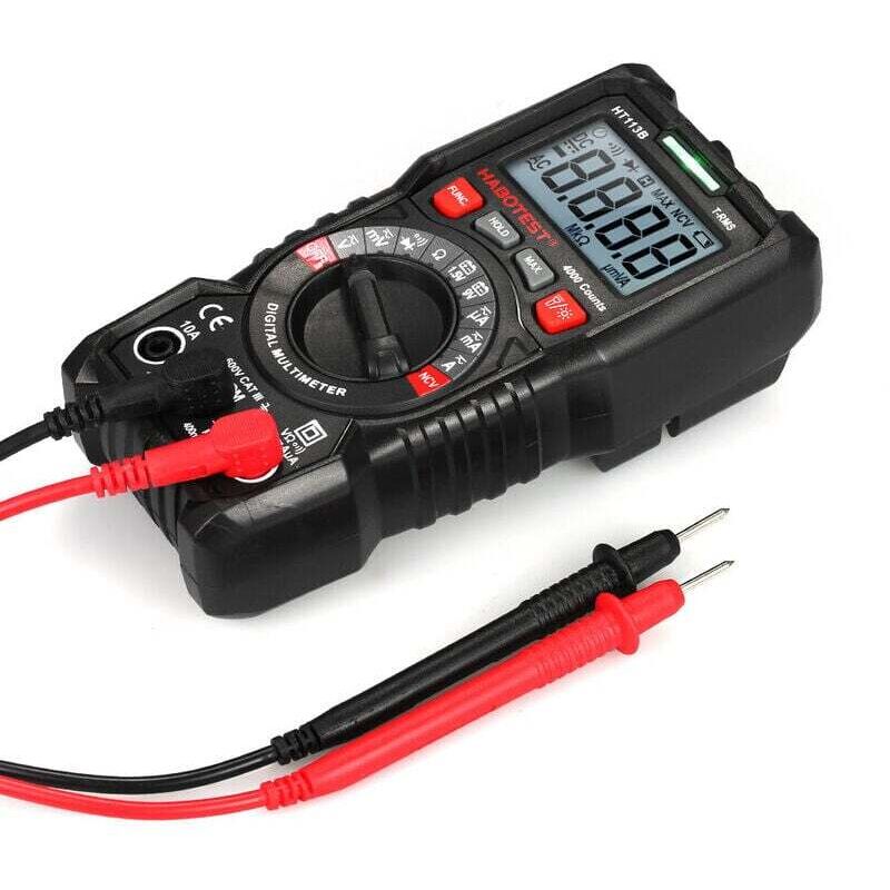 Multimetro Digitale Auto Range True Rms 4000 Conteggi Multimetro Senza Contatto Voltmetro Amperometro Ohmmetro Misurazione Della Tensione Ac/dc Corrente Resistenza Test Di Continuità Diodo Tester Ncv
