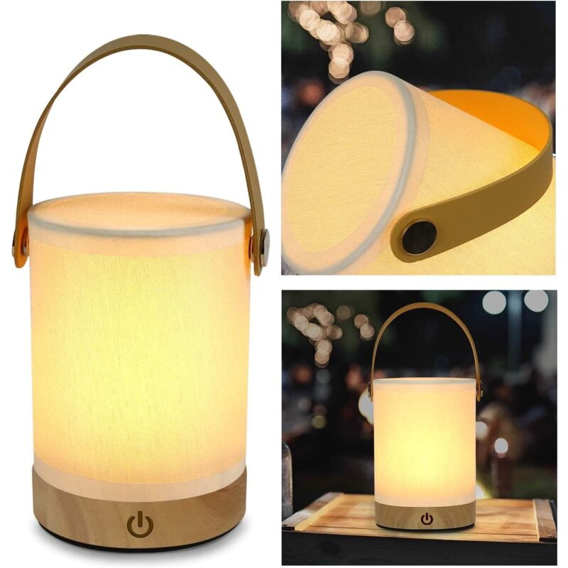 Gbly Set Di 2 Lampade Da Comodino Lampada Da Tavolo Touch Led - Regalo Dimmerabile Senza Fili Con Lampada Da Comodino Moderna Portatile Lampada Da Comodino In Tessuto Usb A Batteria