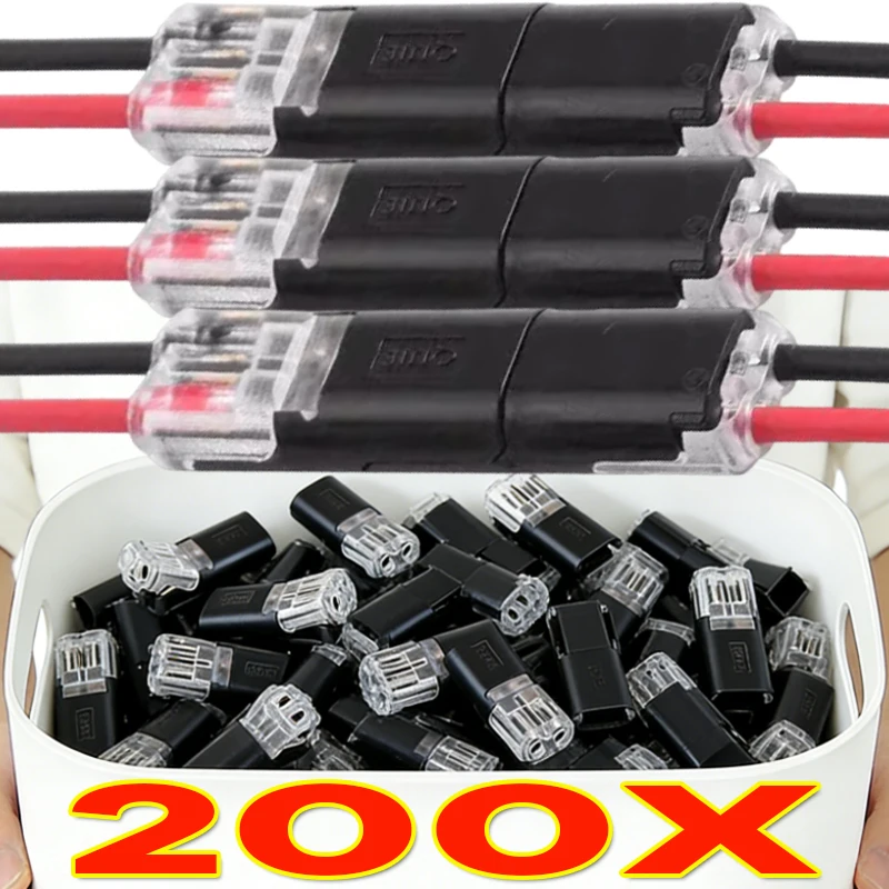 NEUER Auto-Kabelverbinder, Elektrischer Steckverbinder mit 2-poligem Anschluss, Wasserdichter Elektrischer Stecker Image