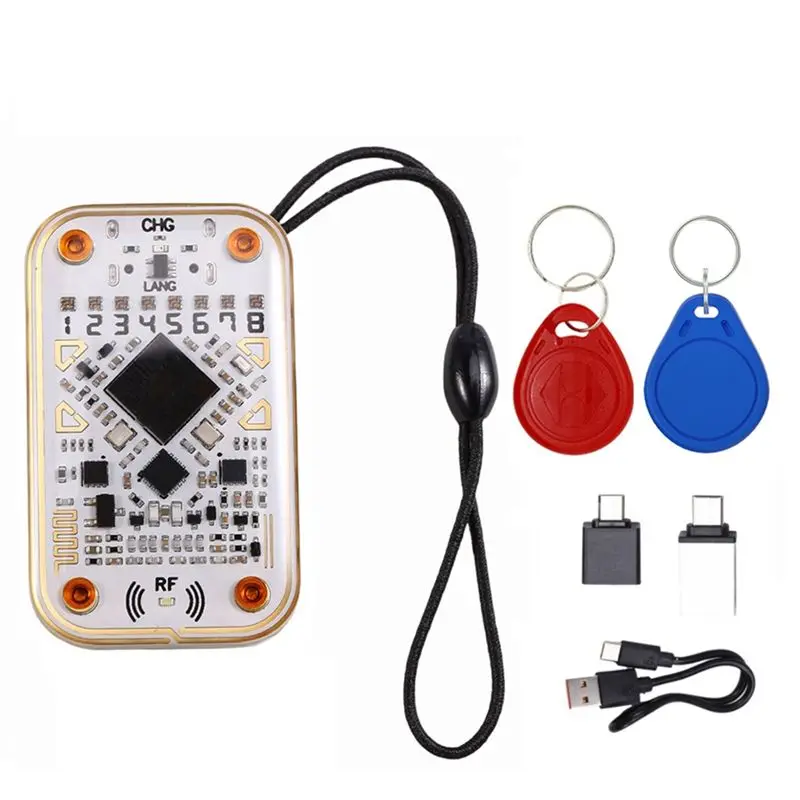 ~【Auf Lager】Chameleon Ultra RFID Smart Chip Reader+UID/8268 Schlüsselanhänger Smart Card Emulator 125K 13,56 MHz IC ID-Karten-Dekodierer NFC Too Image